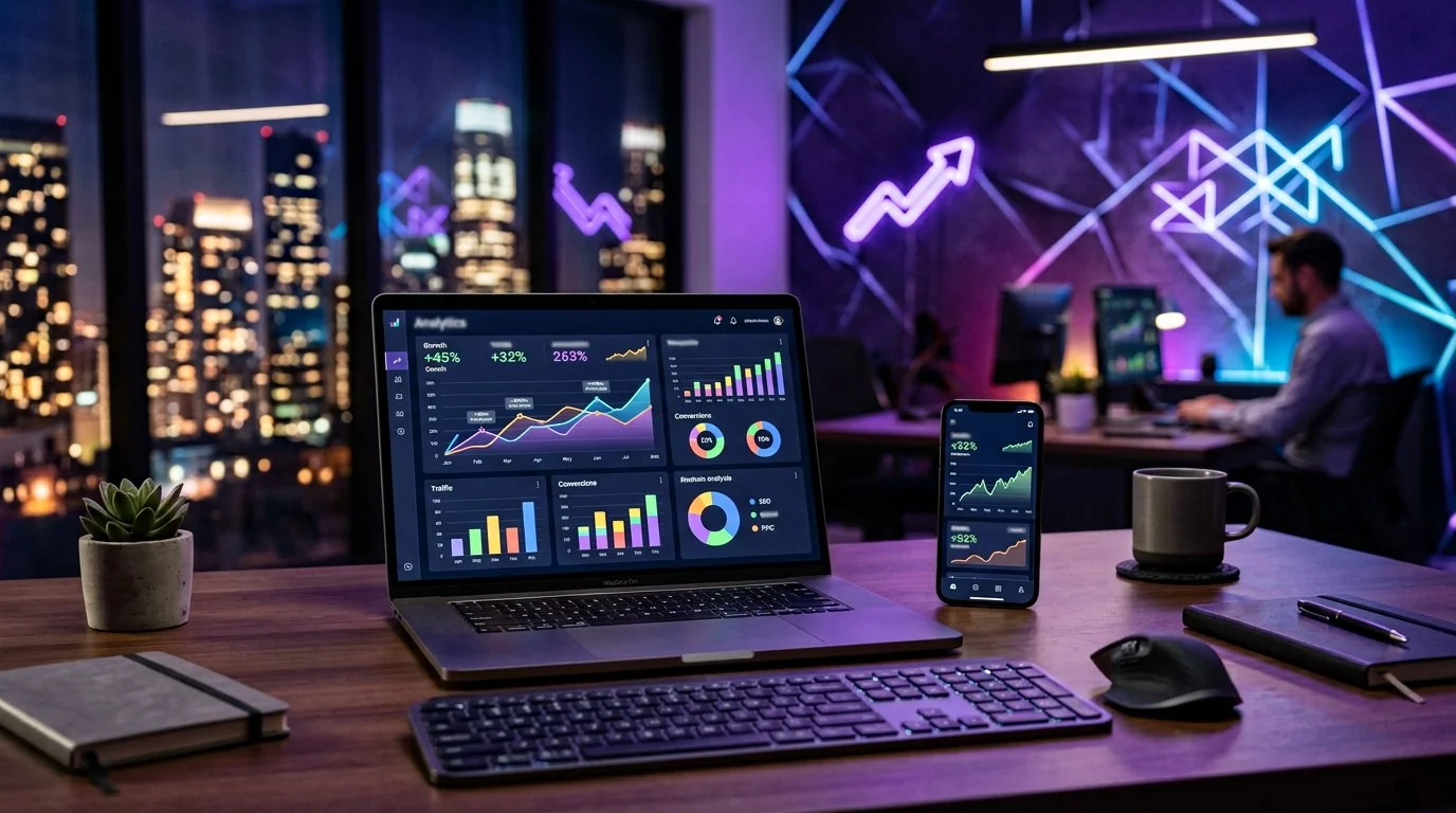 Digital marketing growth dashboard